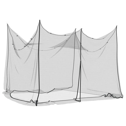 Black Interior/Exterior Mosquito Net 156 Mesh, 300x300x200 cm - Durable Polyester, Portable
