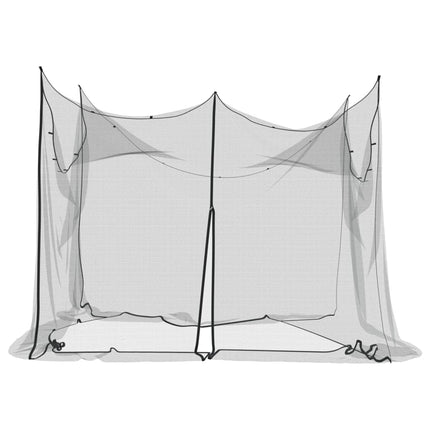 Black Interior/Exterior Mosquito Net 156 Mesh, 300x300x200 cm - Durable Polyester, Portable