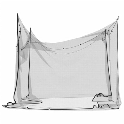 Black Interior/Exterior Mosquito Net 156 Mesh, 300x300x200 cm - Durable Polyester, Portable