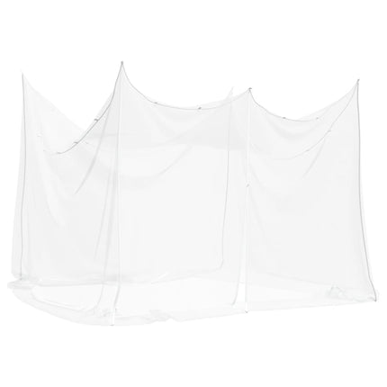 White Interior/Exterior Mosquito Net 156 Mesh, 300x300x200 cm - Durable Polyester, Portable