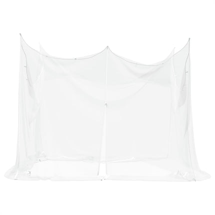 White Interior/Exterior Mosquito Net 156 Mesh, 300x300x200 cm - Durable Polyester, Portable