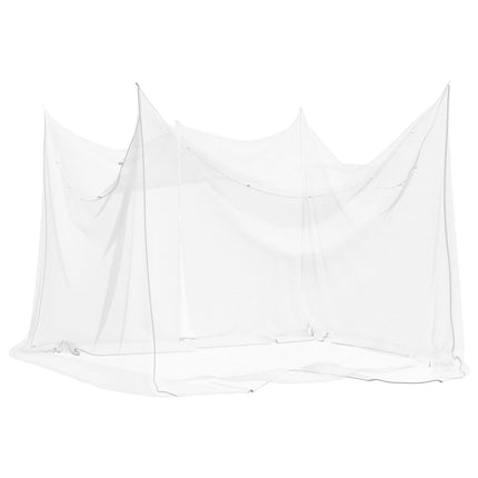 White Interior/Exterior Mosquito Net 156 Mesh, 300x300x200 cm - Durable Polyester, Portable