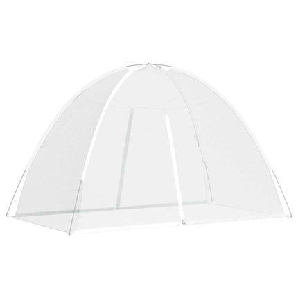White Mongolian-style Mosquito Net with Doors, 220 Mesh, 200x200x130 cm