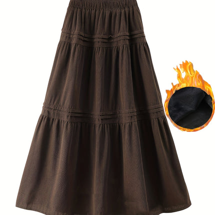 Skirt for Women 2025 Autumn And Winter New Style High-Waisted Mid-Length