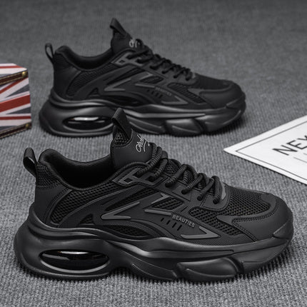 Men'S 2025 New Model Breathable Shoes  Trendy and Versatile Thick-soled Student Sports Shoes