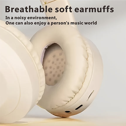 Wireless Headphones With Headband Support Card And Wired Connection