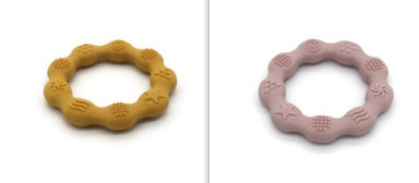 Full Three-dimensional Baby Silicone Teether Baby Molars Holding Round Teether