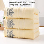 3 Light Yellow Face Towel / 40cm*80cm/15.75inch*31.5inch