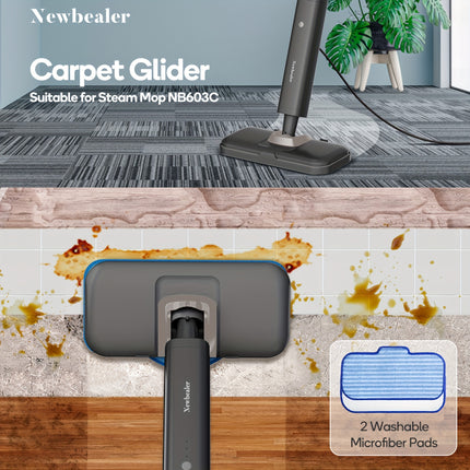 Steam Mop, Hardwood Floor Steamer, 500ml 1200W Powerful Cleaner for Carpet Laminate and Tiles,