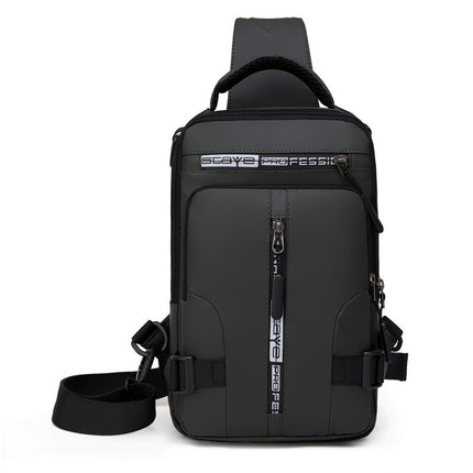 Men's Casual Fashion USB Charging Crossbody Shoulder Bag