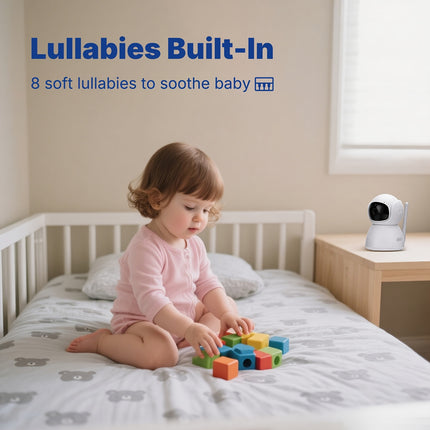Gisay 5.0-inches Monitor with Night Vision, Two-Way Talk, Temperature Monitoring, and PTZ Remote Control