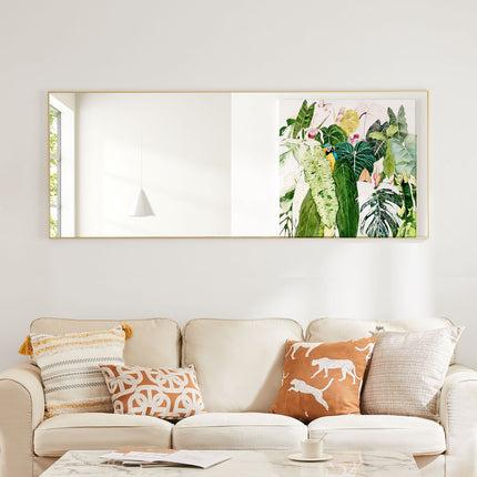 Full Length Mirror with stand, Floor Mirror with Aluminum Alloy Frame,