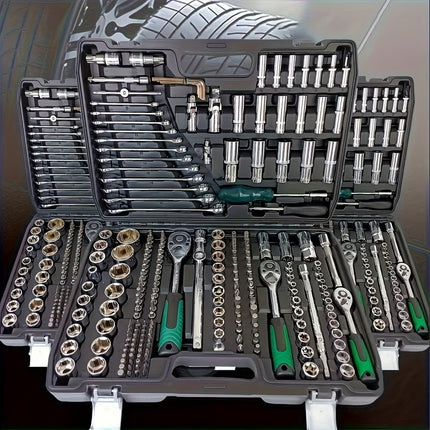 216/46pcs Tool Kit Set, Automotive Repair Tools, Multi-Functional Repair Kit, Socket Wrench,