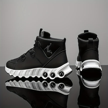 Sneakers, 1 Pair of Simple and Fashionable Mid-Top Basketball Shoes. Thickened Soft Shock Absorption,