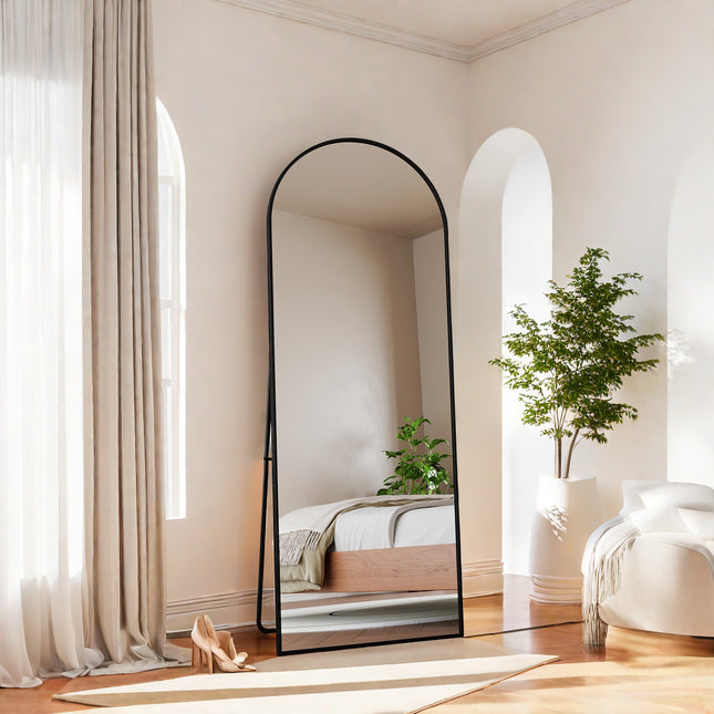 Floor Mirror, Standing Mirror, Large Rectangular Wall Mirror, Large Wall Mirror Aluminum Frame,