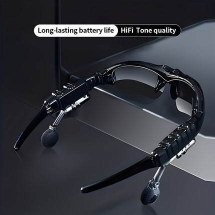 Wireless Smart Glasses, Cell Phone Sun Glasses, Smart Wireless Headphones 5.0