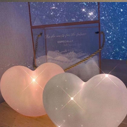 Night Light For Children Kids Baby Girls Gift Bedside Bedroom LED Love Heart Lamp Battery Powered Light Decoration Fairy Lights