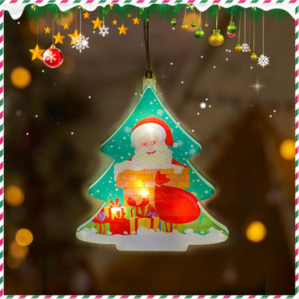 Holiday Decoration Arrangement Hanging Lights Christmas Tree