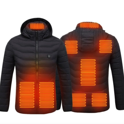 New Heated Jacket Coat USB Electric Jacket Cotton Coat Heater Thermal Clothing Heating Vest Men's Clothes Winter