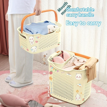 Bathroom Bathroom Laundry Basket Subnet Red Same Style Bath Clothes Basket Storage Bucket