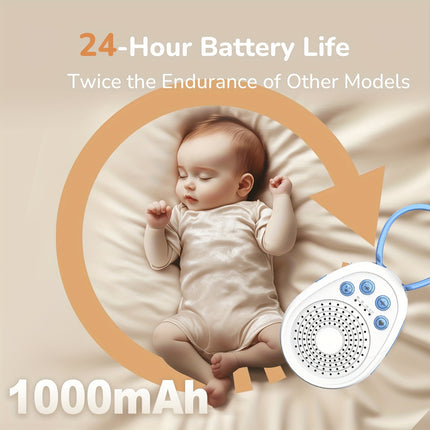 2025 Model: White Noise Device Featuring 16 Calming Sounds, Compact Sleep Assistant