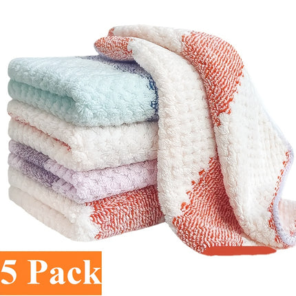 10 Pack Microfiber Cleaning Cloths & Reusable Kitchen Towels