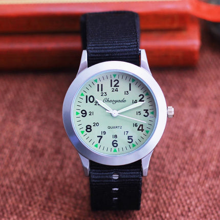 Girls And Boys Waterproof Canvas Quartz Watch