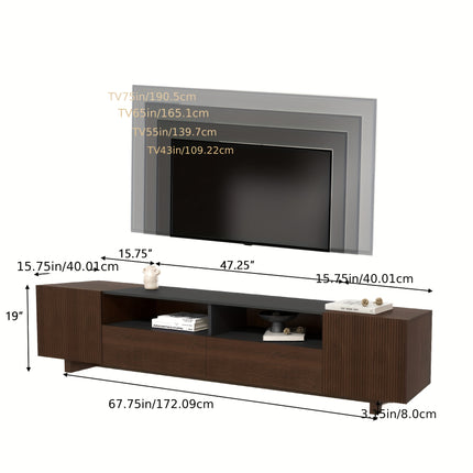 78.8 Inch TV Stand with Storage Cabinets for Living Room, TVs Media Console Entertainment Center
