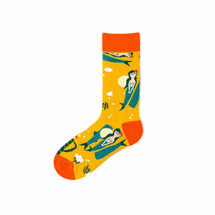 Pure Cotton Personality Ins Street Hip-hop Sports Long Socks