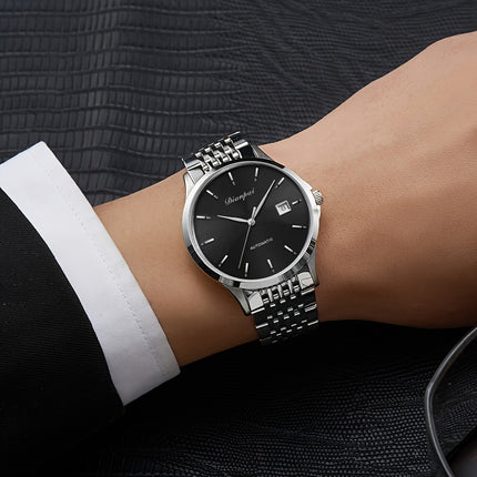 Men's Automatic Mechanical Watch Luxury Slim Sports Calendar Wristwatch Thanksgiving Day