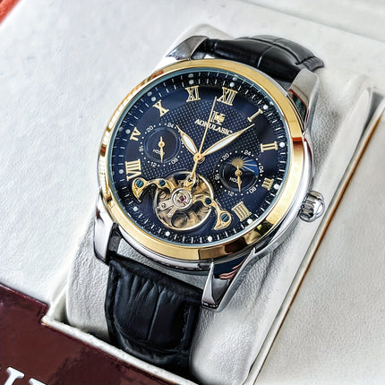 Tourbillon Luxury Automatic Mechanical Watch for Men - Fashionable and Versatile Casual Style