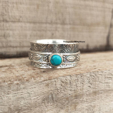 Bohemian-style Vintage Patterned Relief Ring