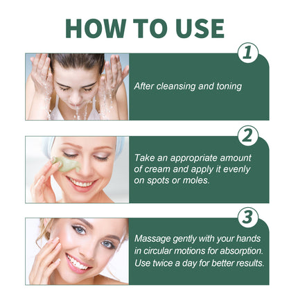 Herbal Natural Spot & Mole Cream, Blemishes Hydrating Whitening Brightening Cream