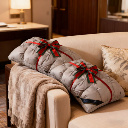 Premium Hotel-Grade Bed Cushions - Made with 100% Polyester Fabric & Plush Down Substitute Filling