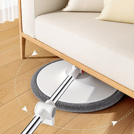 Spin Mop  and Bucket System, Includes Three Types Mop Heads, Dual Compartment Mop Bucket