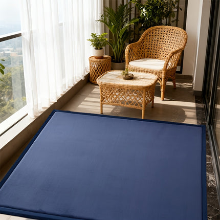 1pc Deep Blue High-Density Balcony Tatami Mat High Rebound, High-Density Compression Sponge,