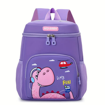 Kids Backpack for Boys & Girls 3-6 Years - Dinosaur & Unicorn Print with Padded Back Panel