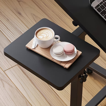 Foldable Mobile Workstation & Adjustable Rolling Bedside Table - Heavy