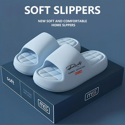 3 pcs Women'S Summer Thick-Sole Open-Toe Slippers, Soft Lining, Breathable EVA,