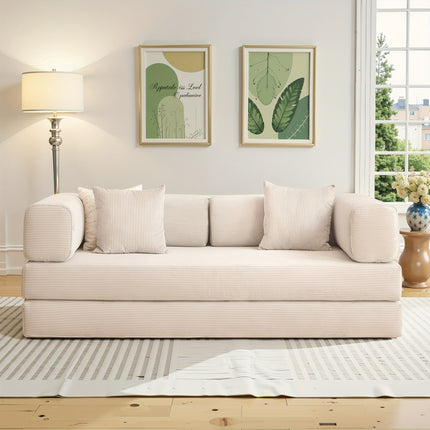 Sofa Bed, Folding Floor Couch,CompressedConvertable Sleeper Sofa,Memory Foam Couch