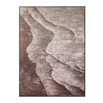 Large Abstract Handmade Oil Painting Textured Waves Modern Wall Art On Canvas Minimalist Wall Home Decoration
