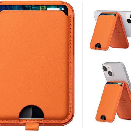 Mobile Phone Magnetic Card Holder Folding Rotating Bracket