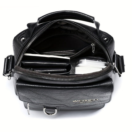 Fashionable High-End Vintage Shoulder Bag, Vertical Business Versatile Casual Crossbody