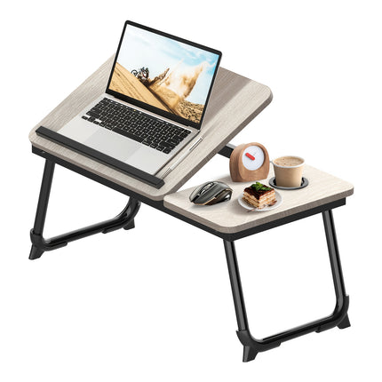 Height 5-Position Portable Laptop Desk with Cup Holder & Storage Tray Lightweight