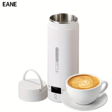 Electric Kettle  Compact Stainless Steel Travel Water Bottle with 4 Temperature Settings, Quick Noodle Cooking Feature,