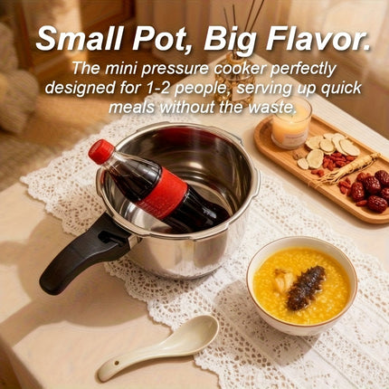 Small Pressure Cooker 2L, 5-Way Safety System & High Quality, Thick Base Easy Cleaning