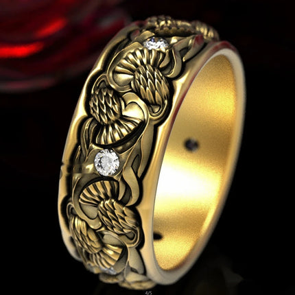 Exaggerated Personalized Vintage Ring In European And American Styles