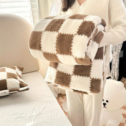Black & White Cozy Panda Plush Throw Blanket - Super Soft Dual-Sided Fleece with Cute Panda Design