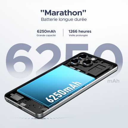 Phones, 6.75” Screen Cheap Smartphones 32GB+128GB/TF 2TB, 6250mAh Battery,