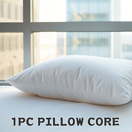 Classic White Extra-Long Pillow - Soft Breathable 100% Polyester Fill, Machine Washable